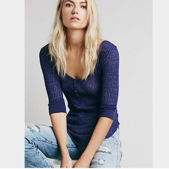 Free People We The Free Sweetheart Henley - Picture 2 of 5